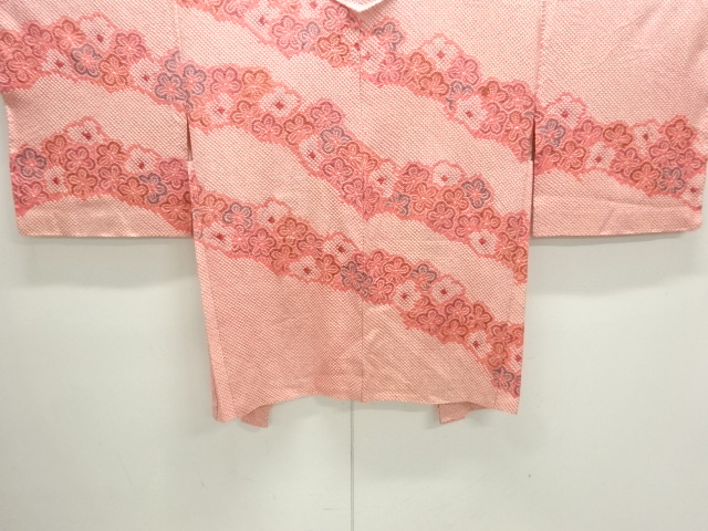 JAPANESE KIMONO / UNUSED HAORI COAT / ALL SHIBORI / FLOWER